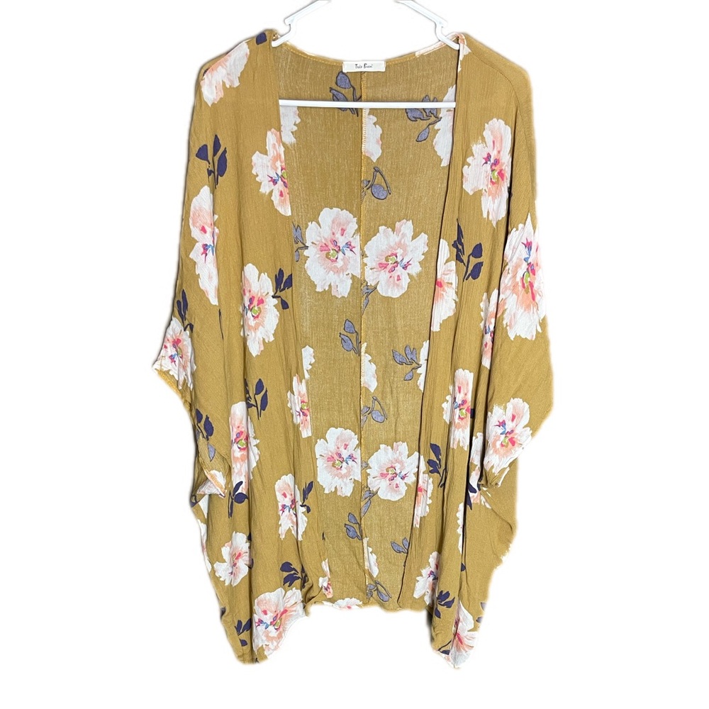 Tres Bien Floral Lightweight Cardigan Women’s Size M/L